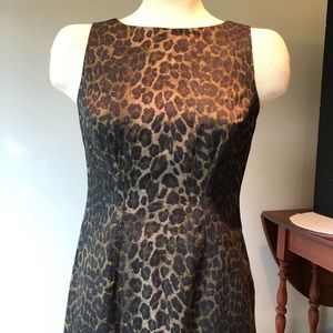 Ann Taylor leopard print dress EUC